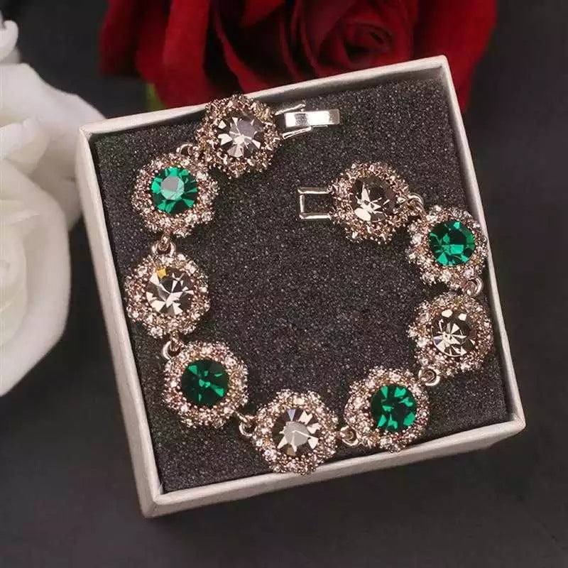 Super sparkling water diamond retro bracelet