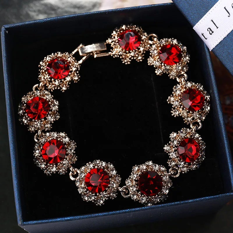 Super sparkling water diamond retro bracelet