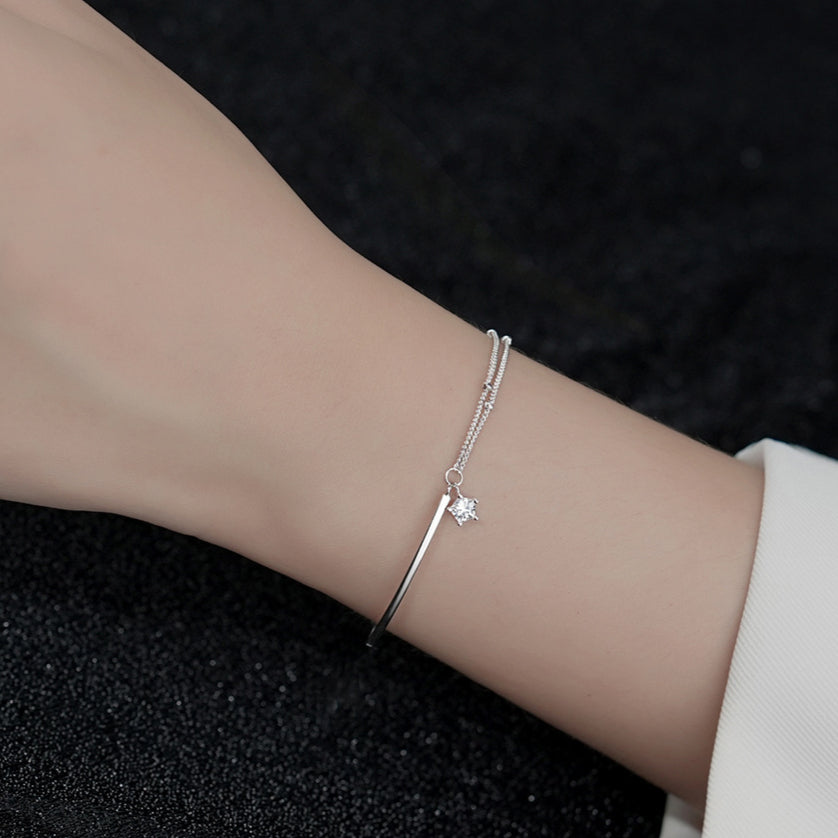 925 sterling silver star bracelet