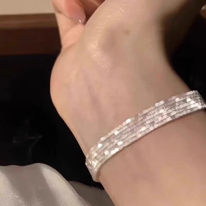 S925 sterling silver French antique bead bracelet