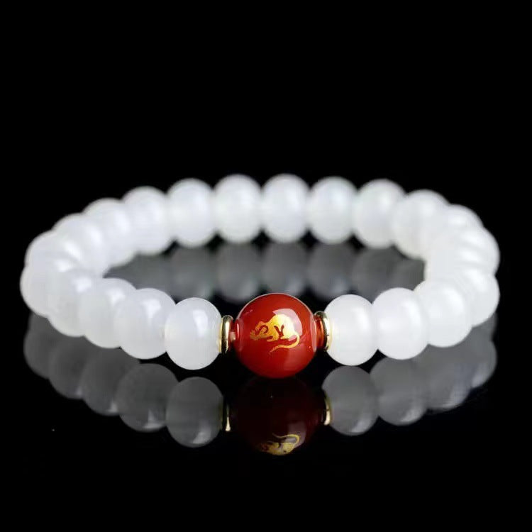 Red agate bracelet jewelry of the twelve Chinese zodiac signs