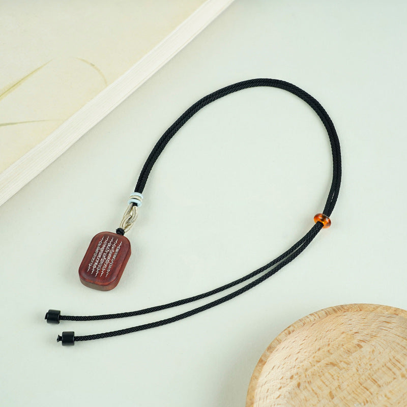 A silver-inlaid five-striped bracelet made of sandalwood and a small-leaf red sandalwood Zen bracelet