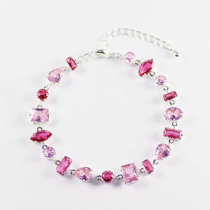 Green candy sparkling diamond bracelet