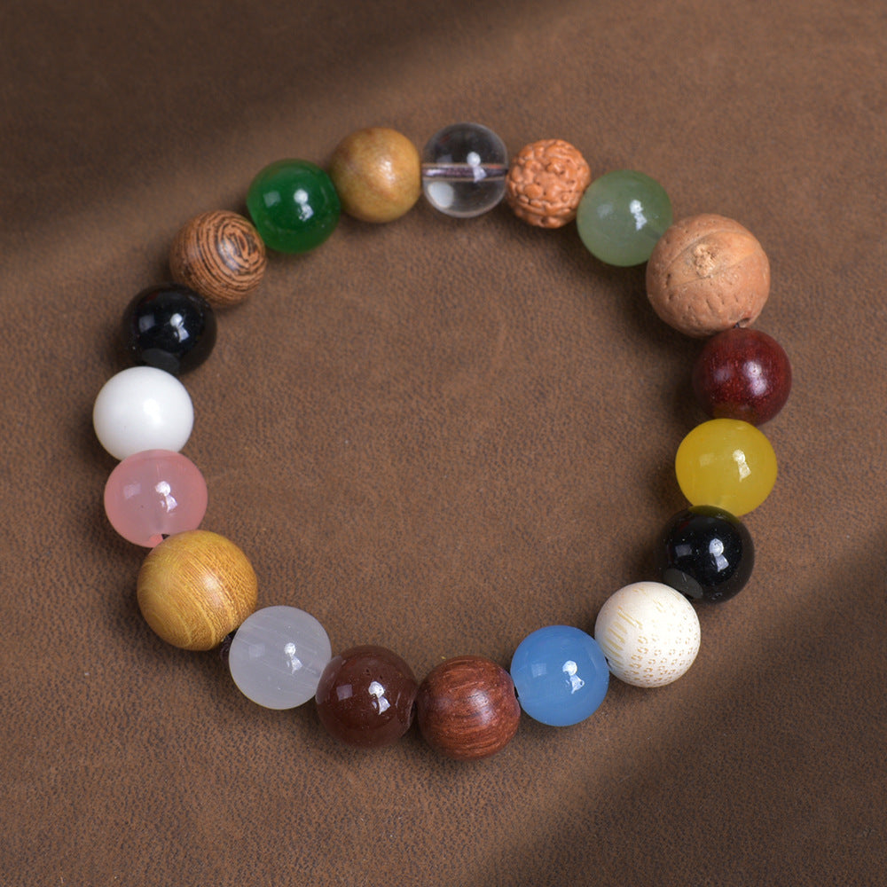 18-seed Bodhi bead bracelet, 18-bead root prayer bead chain