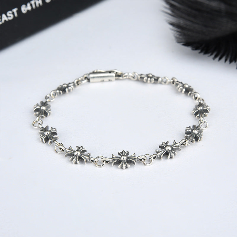 Kroxin Personality Cross Anchor Letter bracelet