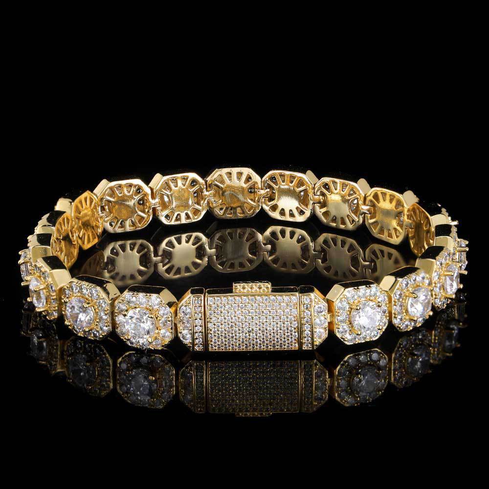Rock sugar chain zircon bracelet