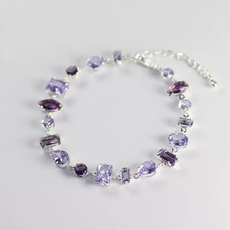 Green candy sparkling diamond bracelet