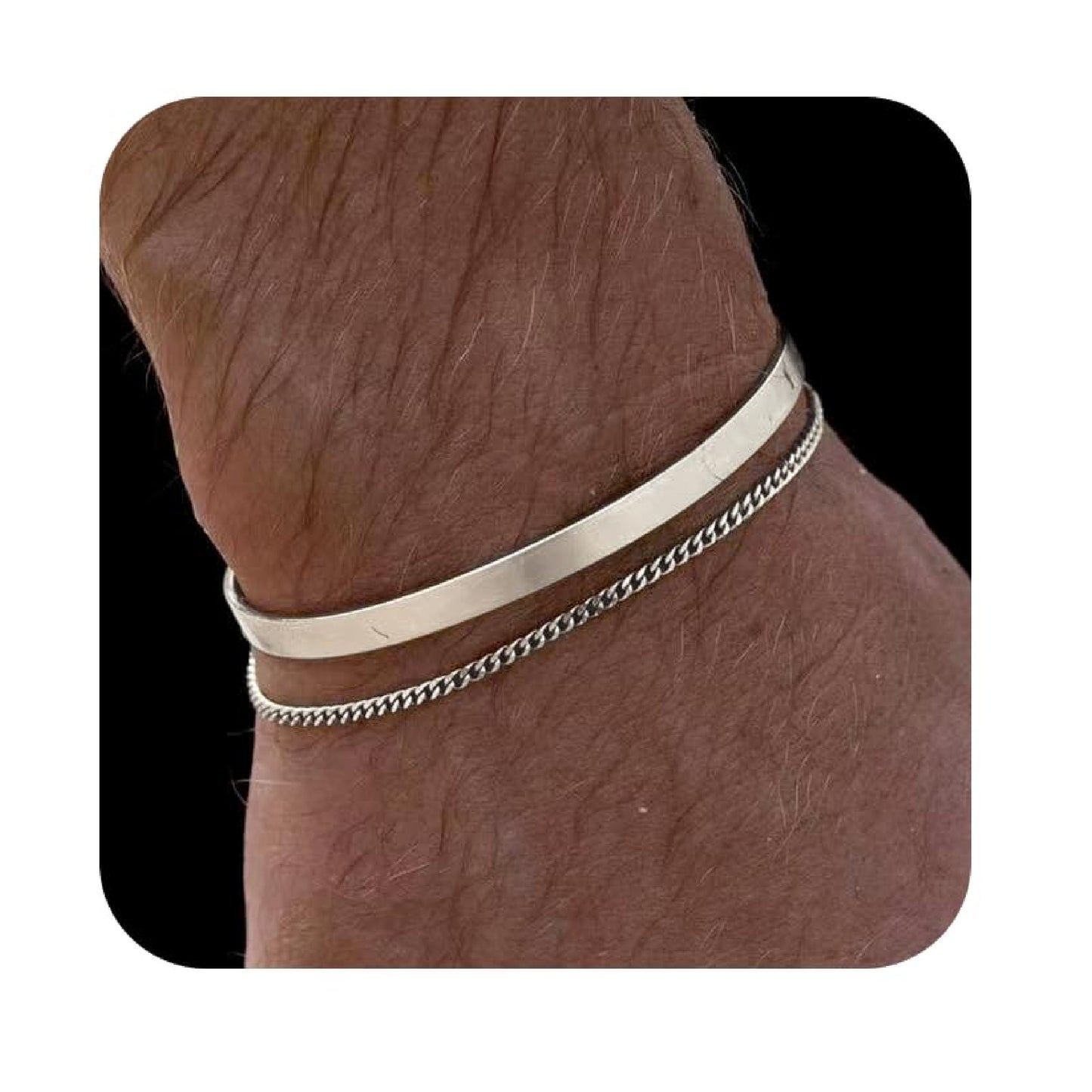 Double-layered stackable bracelet