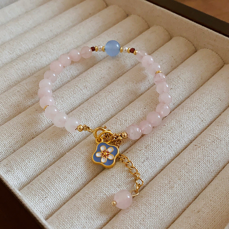 Multi-layered beaded bracelet