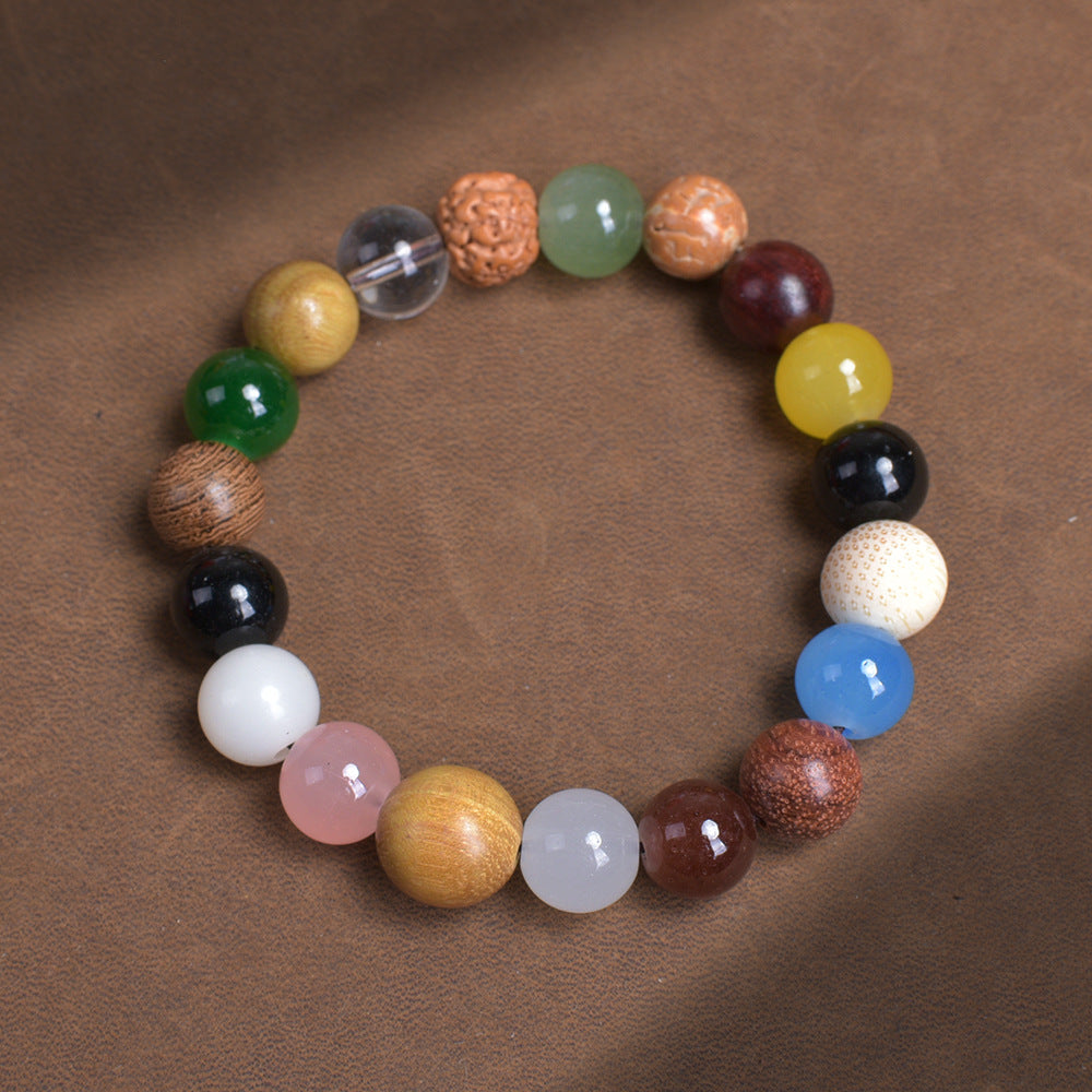 18-seed Bodhi bead bracelet, 18-bead root prayer bead chain