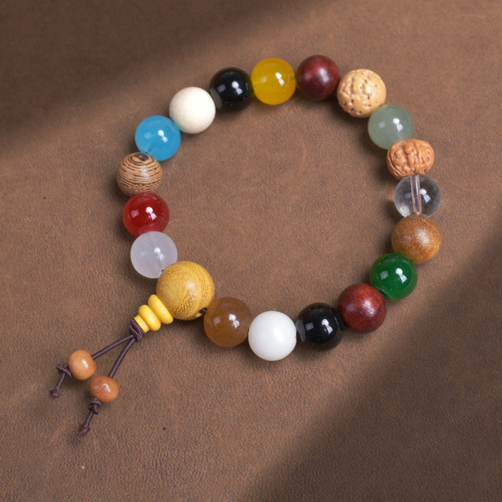 18-seed Bodhi bead bracelet, 18-bead root prayer bead chain