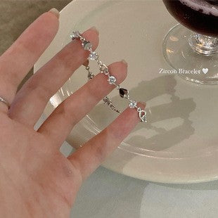 Full diamond bracelet four-leaf clover Zircon 2 bracelet