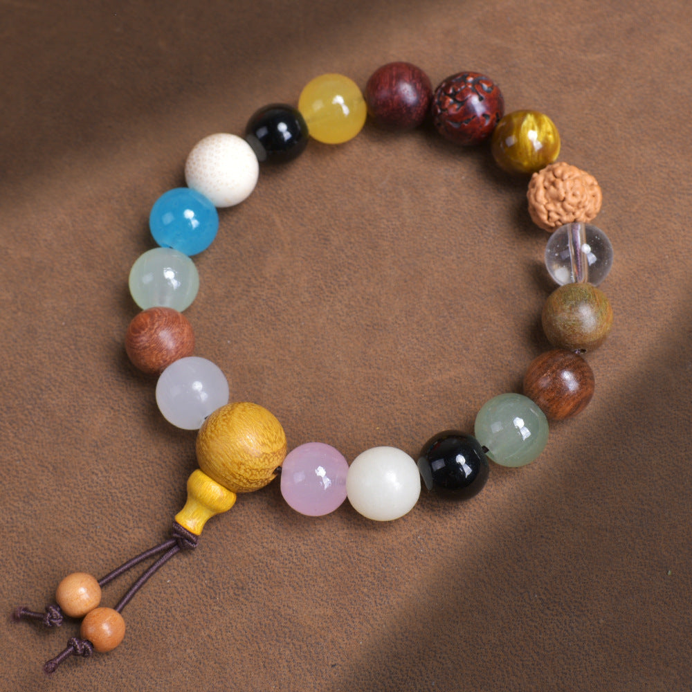18-seed Bodhi bead bracelet, 18-bead root prayer bead chain