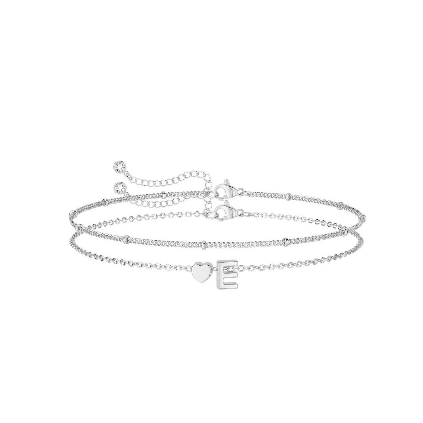 A 26-letter heart-shaped bracelet