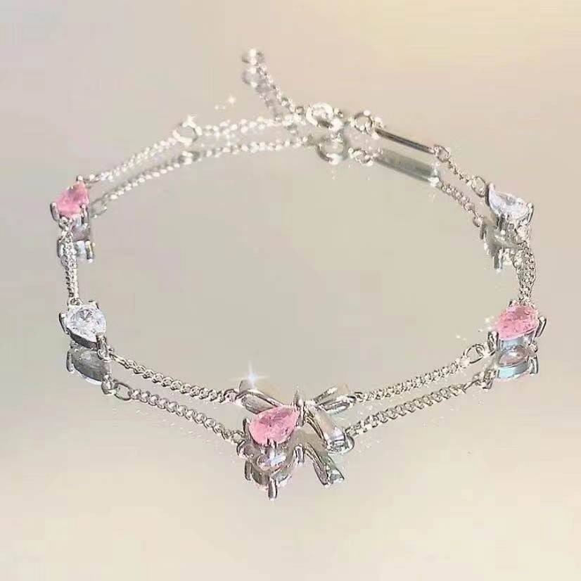 Full diamond bracelet four-leaf clover Zircon 2 bracelet