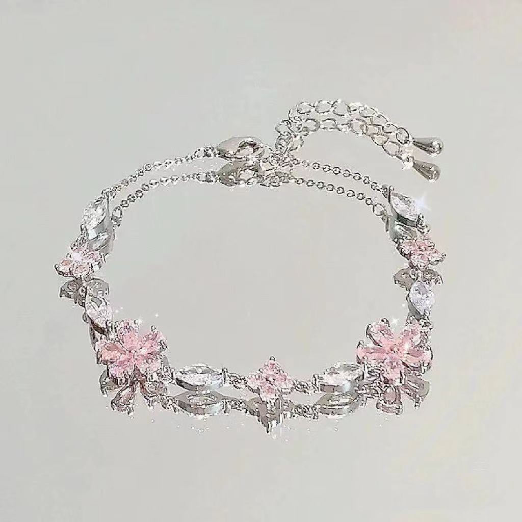 Full diamond bracelet four-leaf clover Zircon 2 bracelet