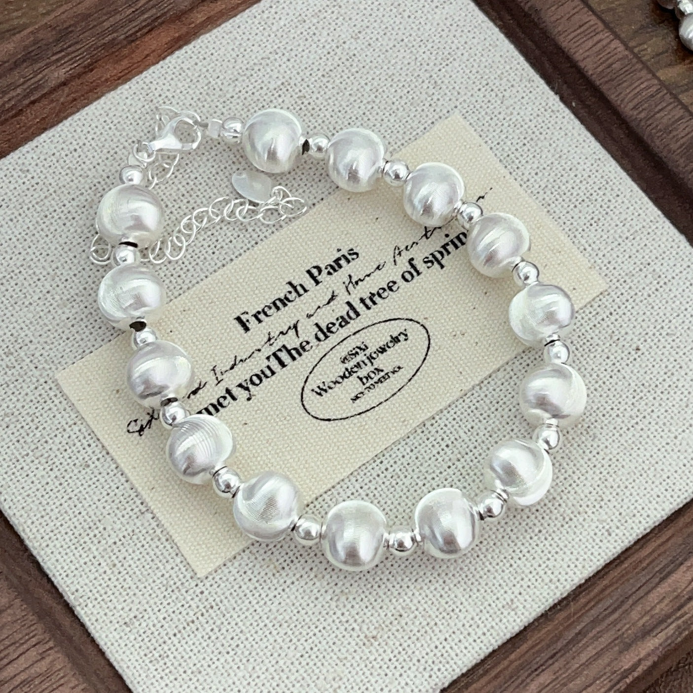 S925 sterling silver cat's eye Fortune Bead bracelet