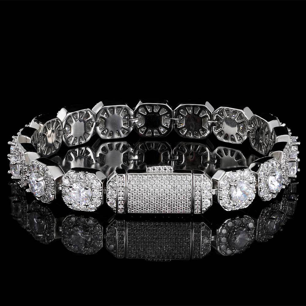 Rock sugar chain zircon bracelet