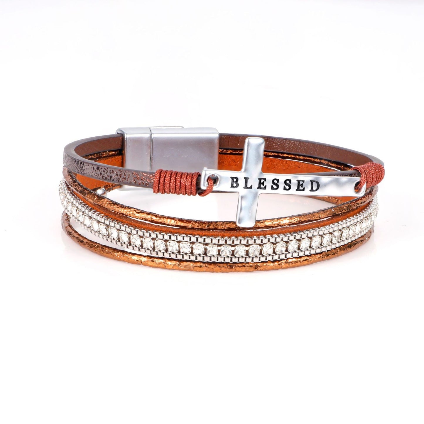 Hand-woven leather bracelet