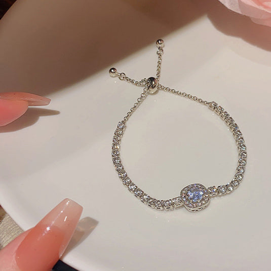 Full diamond zircon bracelet