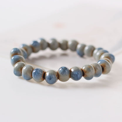 Ethnic bracelet water drop porcelain beads