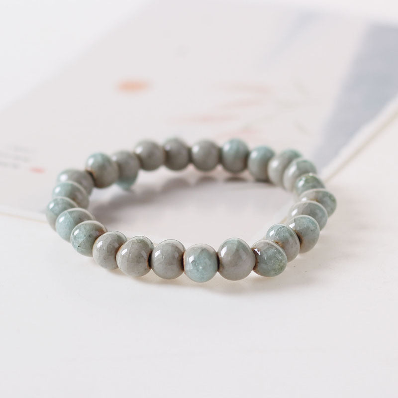 Ethnic bracelet water drop porcelain beads