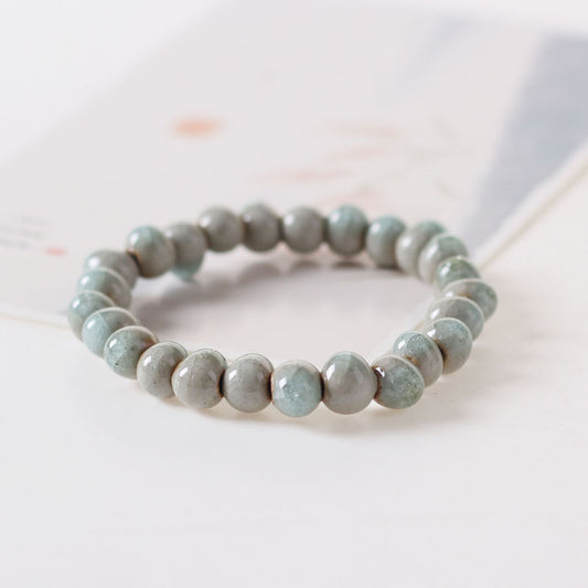 Ethnic bracelet water drop porcelain beads