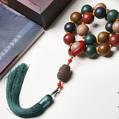 Natural Five Elements Harmony Incense Bead Bracelet, Natural Chinese herbal medicine bead bracelet