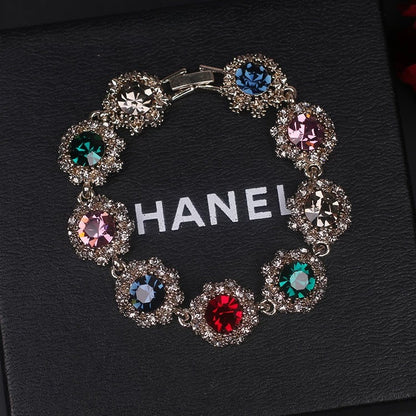 Super sparkling water diamond retro bracelet