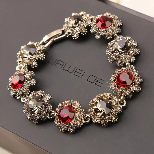 Super sparkling water diamond retro bracelet