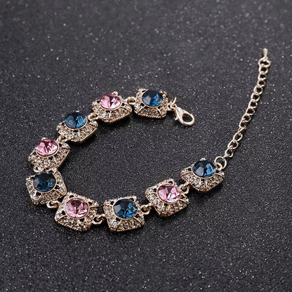 Super sparkling water diamond retro bracelet