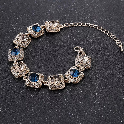 Super sparkling water diamond retro bracelet