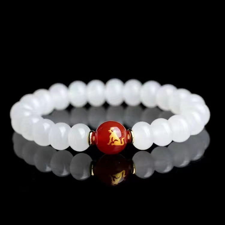 Red agate bracelet jewelry of the twelve Chinese zodiac signs