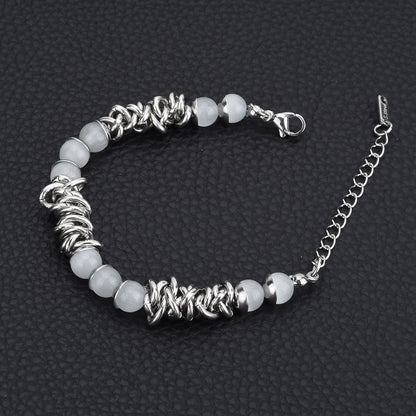 Cat's eye titanium steel non-fading bracelet