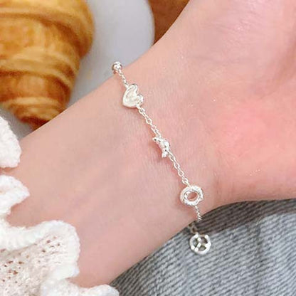 Wound wisteria s925 sterling silver bracelet