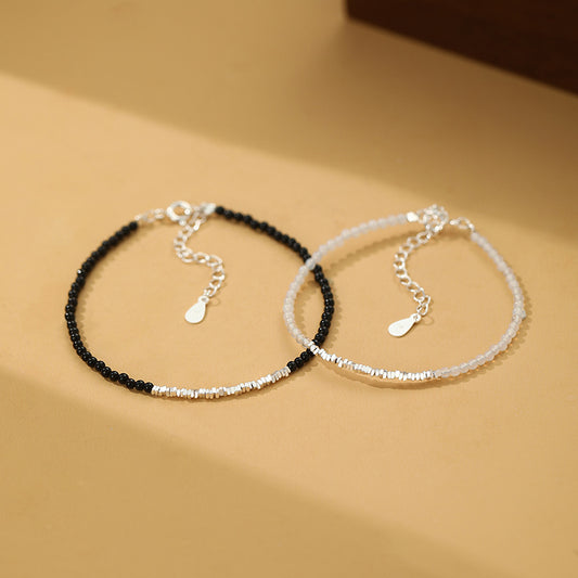 S999 pure silver Chinese-style agate bracelet