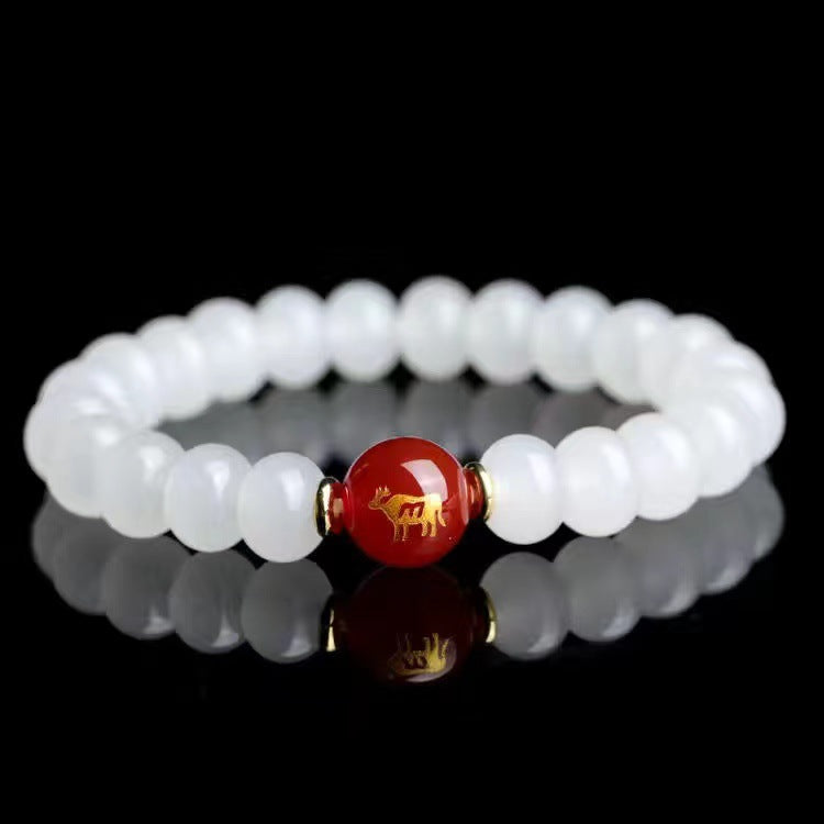 Red agate bracelet jewelry of the twelve Chinese zodiac signs