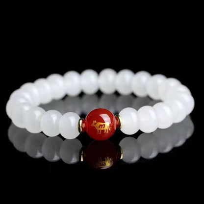 Red agate bracelet jewelry of the twelve Chinese zodiac signs