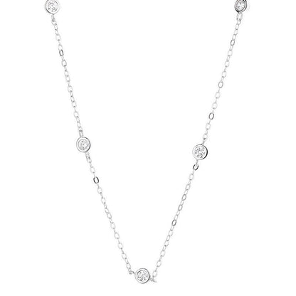 s925 sterling silver small bubble diamond bracelet