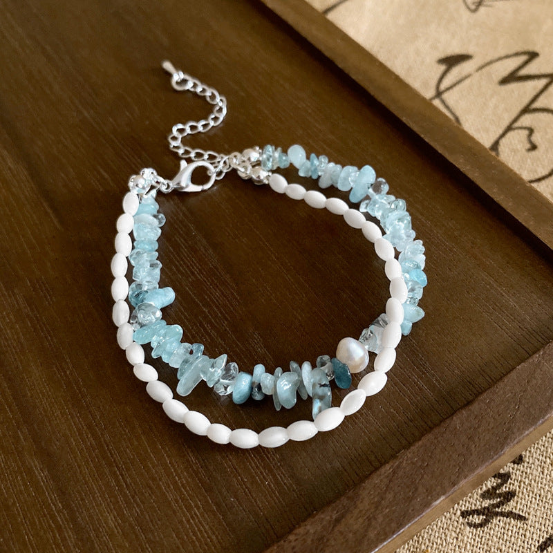 Dopamine Star Oil Drop Rice Bead beaded bracelet