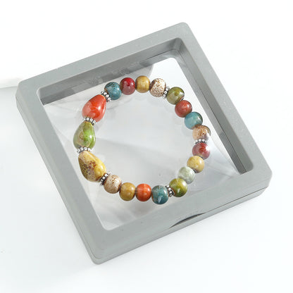 Ethnic-style ceramic beaded bracelet, artistic