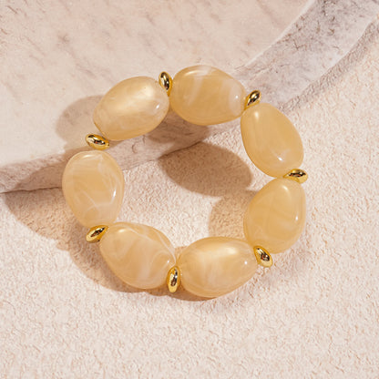 Acrylic irregular oval bracelet