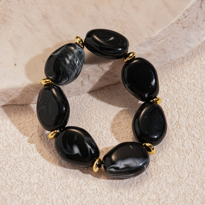 Acrylic irregular oval bracelet