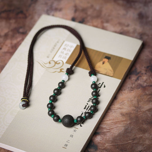 Natural ancient method incense bead bracelet