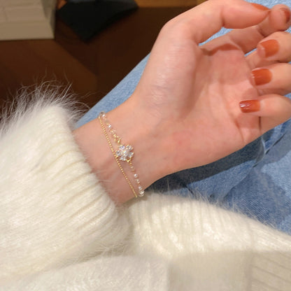 Light luxury zircon bracelet