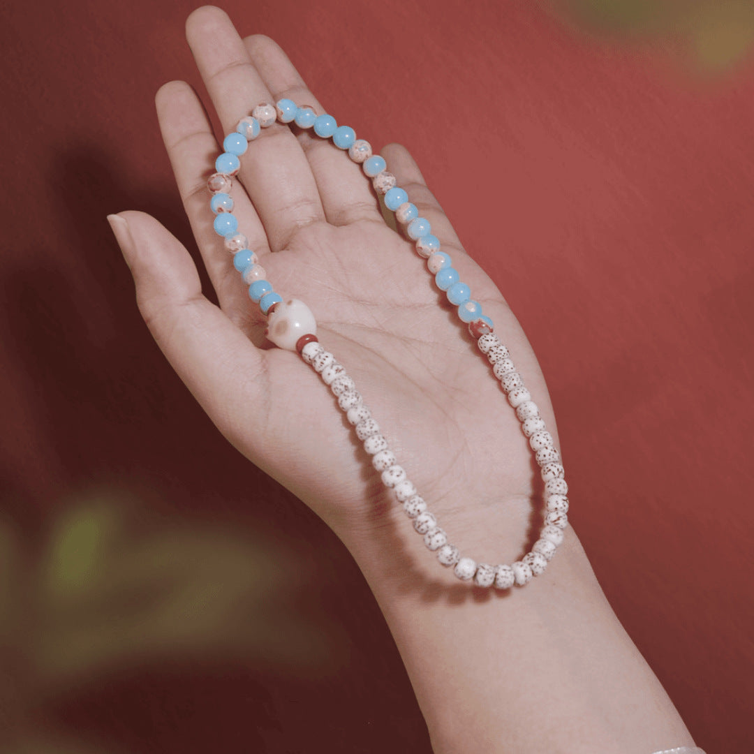 Play with a single circle of original ecological star and moon bead beads bracelet