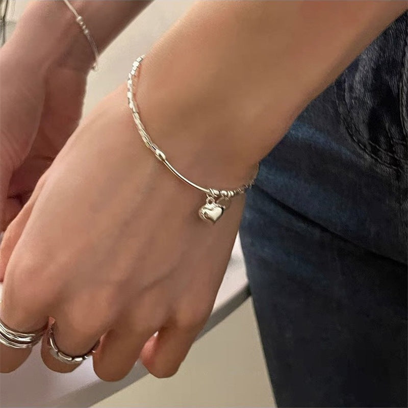 s925 sterling Silver cube Broken silver bracelet