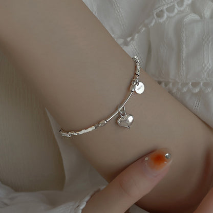 s925 sterling Silver cube Broken silver bracelet