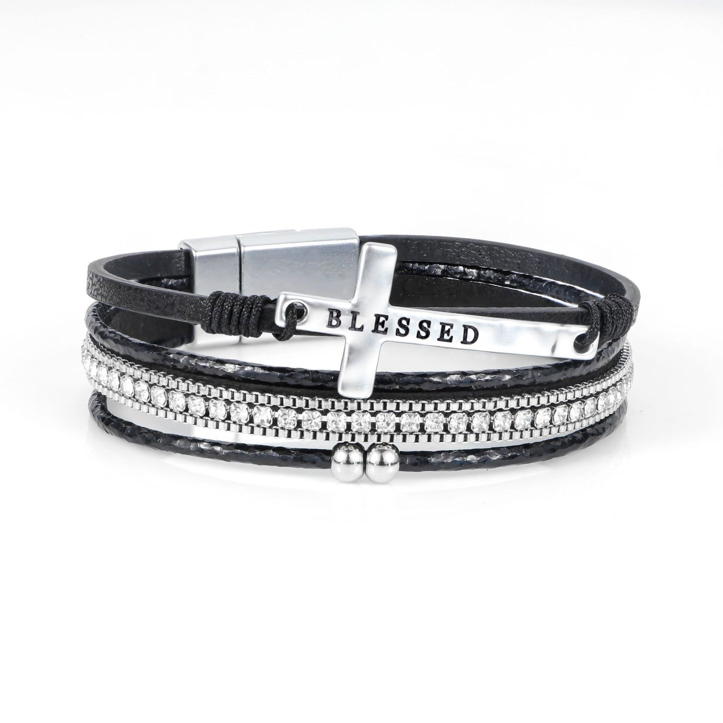 Hand-woven leather bracelet
