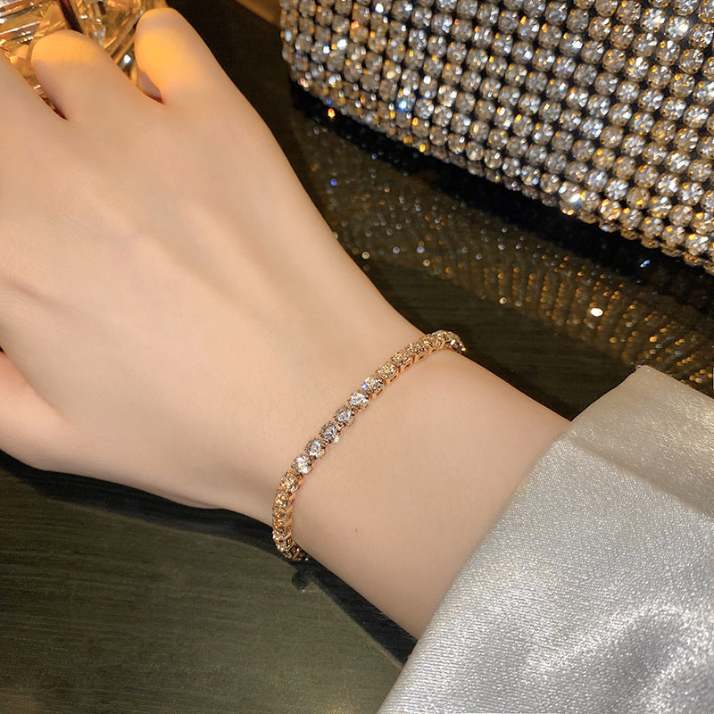Light luxury zircon bracelet
